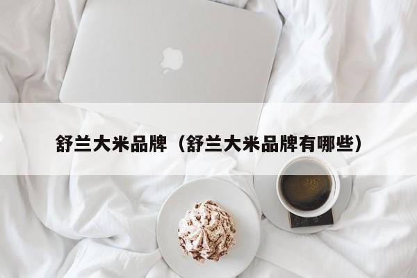 舒兰大米品牌(舒兰大米品牌有哪些)