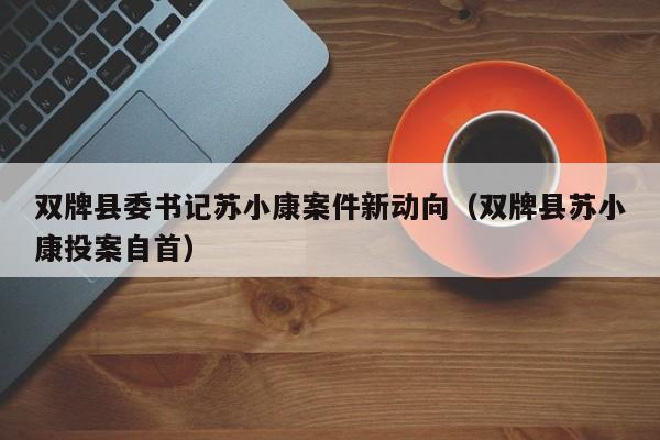 双牌县委书记苏小康案件新动向(双牌县苏小康投案自首)
